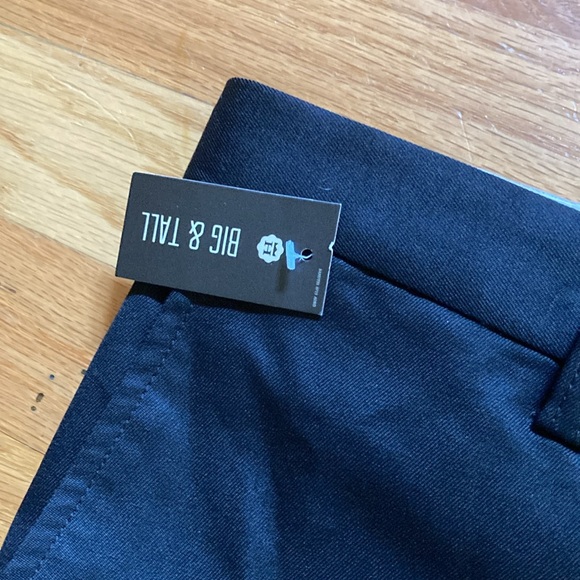 Men Haggar Cool 18 Expandable Waistband black front chino shorts size 54 - NWT - Picture 3 of 10